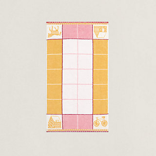 Serviette de toilette Les Cabanes | Hermès Canada